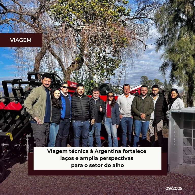 Viagem técnica à Argentina fortalece laços e amplia perspectivas para o setor do alho 